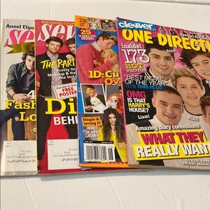 Set of Colorful Celebrity Magazines
